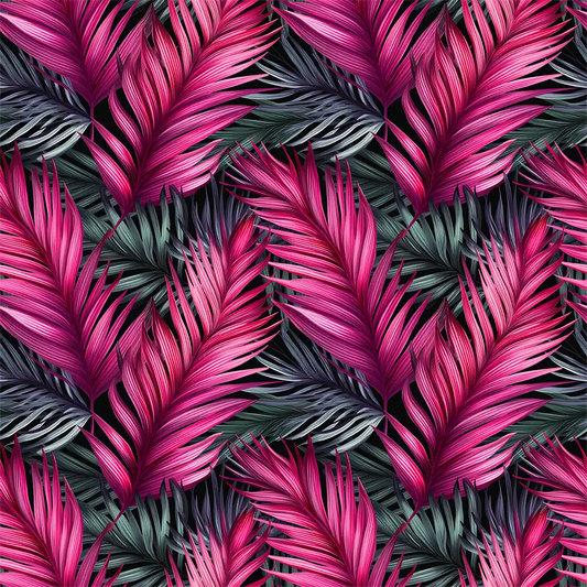 Pink Teal Tropical Wallpaper