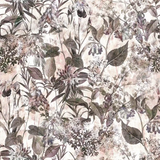 Vintage Botanical Floral Wallpaper – Classic Peel-and-Stick Bedroom Living Room Design