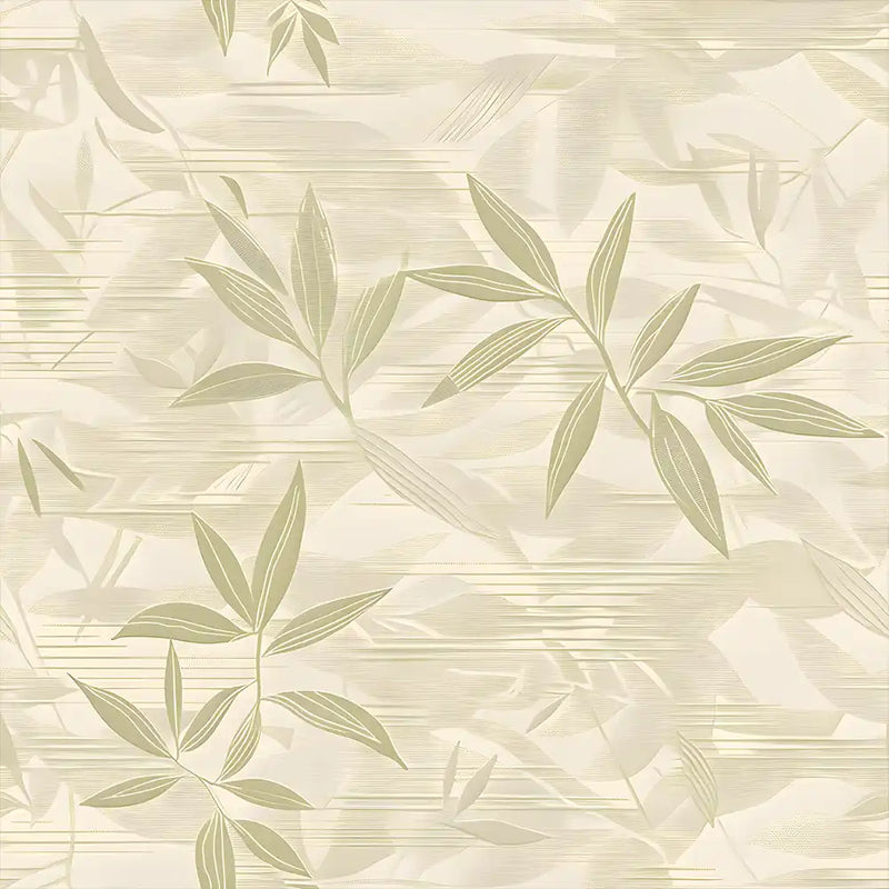 Neutral Bamboo Wallpaper – Calm Natural Peel-and-Stick Bedroom Office Design