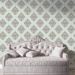 Elegant Damask Wallpaper – Vintage Luxury Classic Peel-and-Stick Bedroom Design