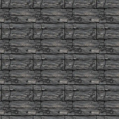 Charcoal Timber Wall Wallpaper