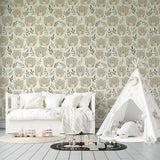 Cute Quokka Boho Nursery Wallpaper – Soft Peel-and-Stick Kids Room Design