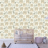 Cute Quokka Boho Nursery Wallpaper – Soft Peel-and-Stick Kids Room Design