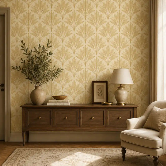 Luxe Palm Art Deco Wallpaper Collection