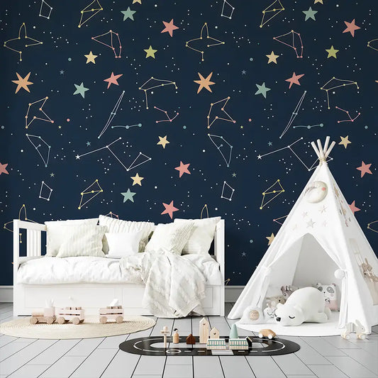 Space Nursery Wall Design