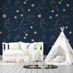 Space Nursery Wall Design