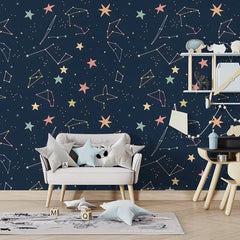 Space Nursery Wall Design