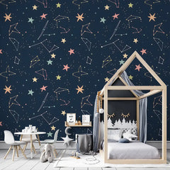 Space Nursery Wall Design