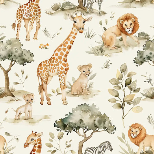 Cute Safari Animal Wallpaper