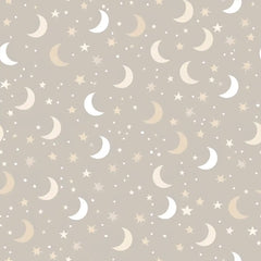 Moon and Stars Nursery Wallpaper – Dreamy Peel-and-Stick Kids Room Removable Design