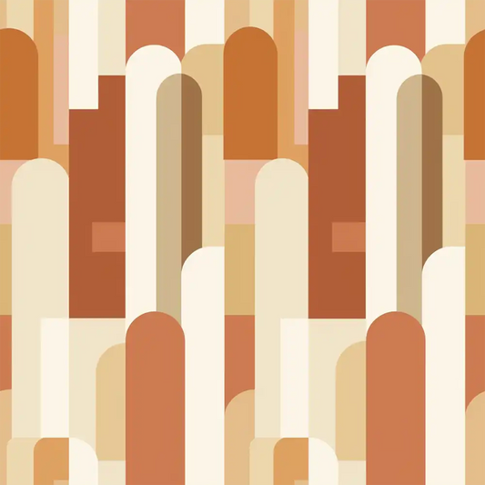 Retro Arch Wallpaper – Modern Feature Wall Peel-and-Stick Bedroom Design