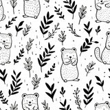 Cute Quokka Line Art Minimal Wallpaper – Peel-and-Stick Kids Room Design