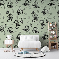 Playful Monkey Jungle Pattern