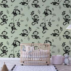 Playful Monkey Jungle Pattern