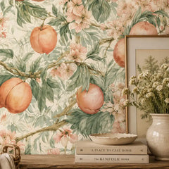 Blush Peach Blossom Wallpaper