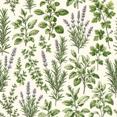 French Herb Garden Wallpaper