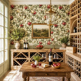 Vintage Pomegranate Garden Wallpaper