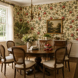 Vintage Pomegranate Garden Wallpaper