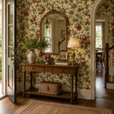 Vintage Pomegranate Garden Wallpaper