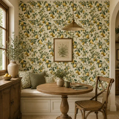 Vintage Lemon Grove Wallpaper