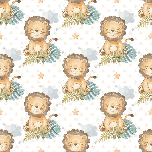 Choose beautiful cute lion safari theme kids wallpaper kids room wall sticker.