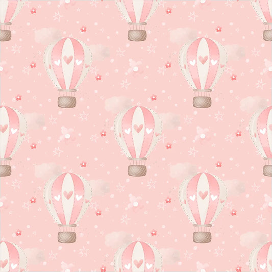 Beautiful dreamy air balloons sky nursery wallpaper, kids wall sticker.