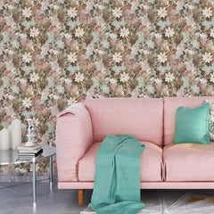 Beautiful whispering meadow vintage floral wallpaper enhances classic interiors.