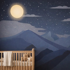 Moonlight Mountain Wallpaper