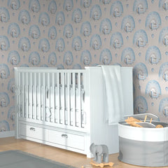 Comfortable cute airplanes rainbows kids wallpaper, playroom sticker.