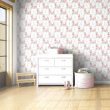 Comfortable fairy princess rainbow castle kids room wallpaper feels soft.