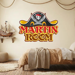 Custom Name Pirate Wall Sticker