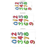 Cute Monster Numbers Wall Sticker for kids room wall decor.