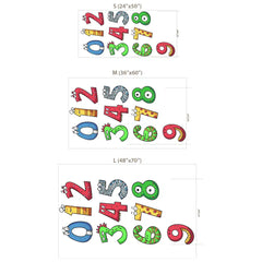 Cute Monster Numbers Wall Sticker for kids room wall decor.
