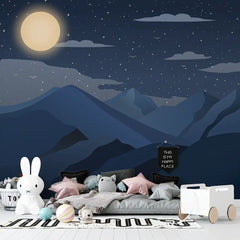 Moonlight Mountain Wallpaper