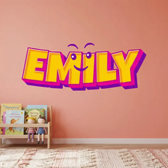 Durable Custom Name Wall Sticker perfect for office spaces.