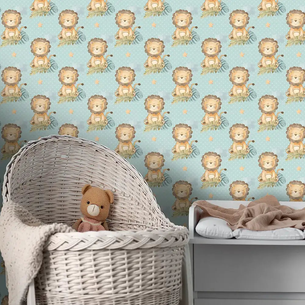 durable cute lion safari theme kids wallpaper safari wall decor sticker