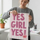 Durable cute pink girly aesthetic collage art poster sticker lasts for years.