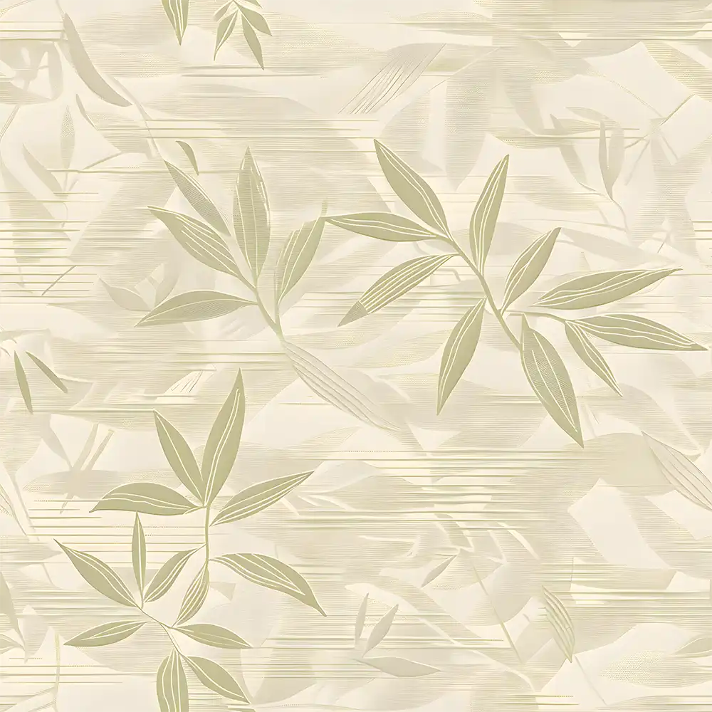 Durable neutral bamboo wallpaper sticker ensures lasting and elegant decor.