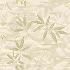 Durable neutral bamboo wallpaper sticker ensures lasting and elegant decor.
