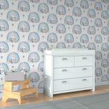 Elegant cute airplanes rainbows kids wallpaper, nursery wall sticker.