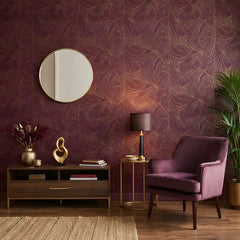 Flowing lines removable wallpaper sample showing smooth texture and clean line art