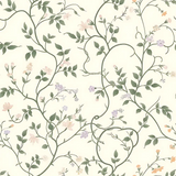 Enhance your room with ivory botanical vine wallpaper sticker for wall decor.