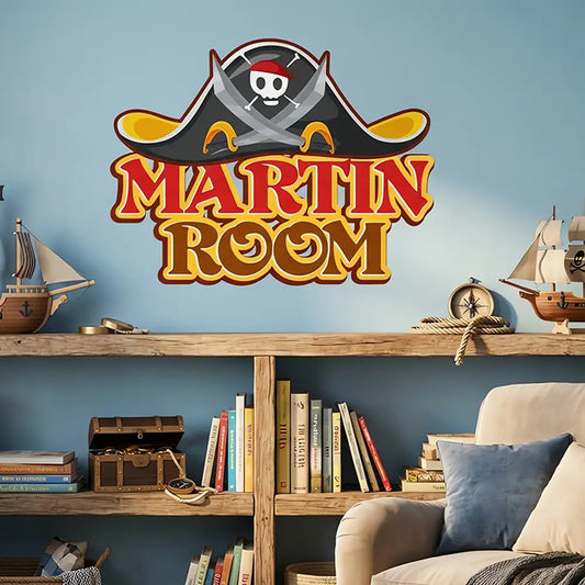 Custom Name Pirate Wall Sticker