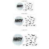 Custom Name Bat Moon Wall Sticker – Halloween Kids Room Personalized Decal