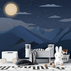 Moonlight Mountain Wallpaper
