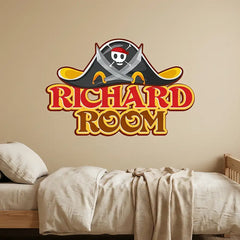 Custom Name Pirate Wall Sticker