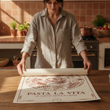 Premium vintage Italian kitchen food illustration art poster sticker adds luxurious style.