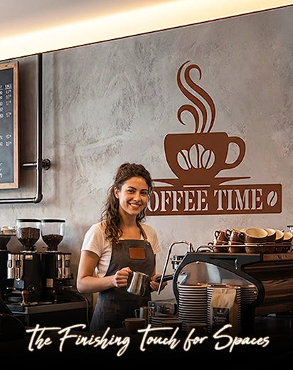 Shop the coffee time wall decal sticker online at Wall Decor Design.