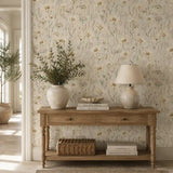 Shop ivory daisy meadow peel and stick wallpaper from Wall Decor Design.