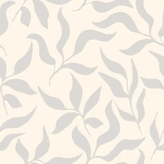 Soft harmony minimal leaf wallpaper creates a clean and modern atmosphere.